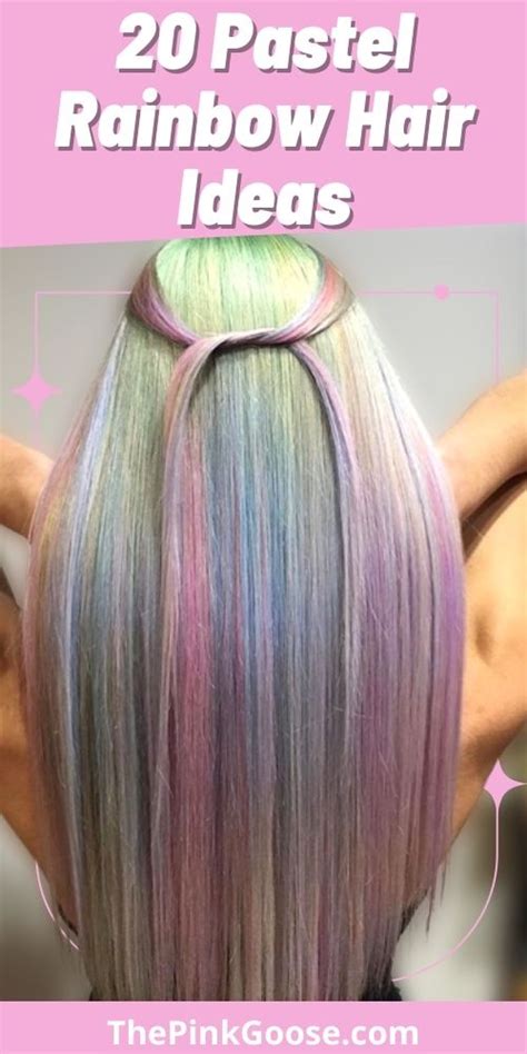 20 Pretty Pastel Rainbow Hair For You