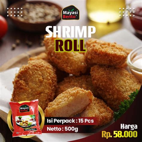 Jual Frozen Food Mayasi Bento Shrimp Roll Bukan Hokben Fiesta Nugget