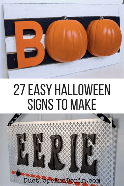 27 Easy Halloween Signs You Can Make This Weekend