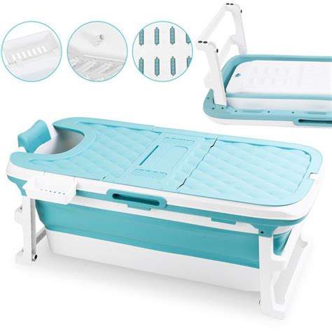 Clanmacy Baignoire Pliable Pour Adultes Et Enfants Seau De Bain Spa