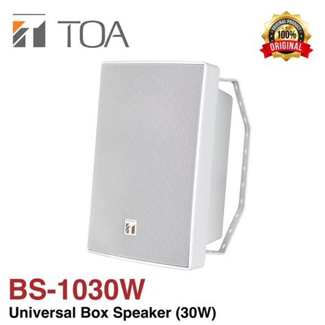 TOA High Performance Box Speaker 30 Watt White Original BS1030W