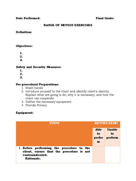 Range of Motion | PDF | Anatomical Terms Of Motion | Musculoskeletal System