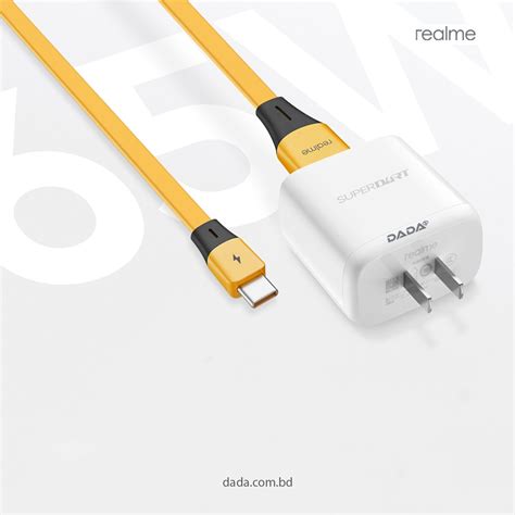 Realme 65w Superdart Charger With Type C Cable Dada