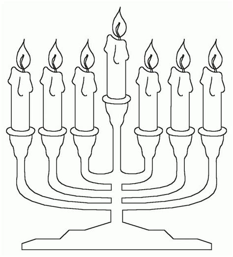 Hanukkah Menorah Coloring Page Free Printable Coloring Pages For Kids