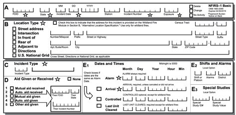 Nfirs Report Template Fillable Form For Excel Printable Forms Free Online