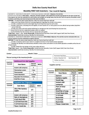 Fillable Online Dept Wp Nmsu Doa Ana County Head Start Monthly First