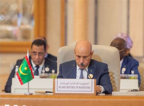 Sommet Saoudo Africain De Riyad Ghazouani Appelle Lunification Des