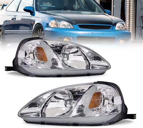 Amazon JSBOYAT Headlight Assembly Pair For 1996 1997 1998 Honda