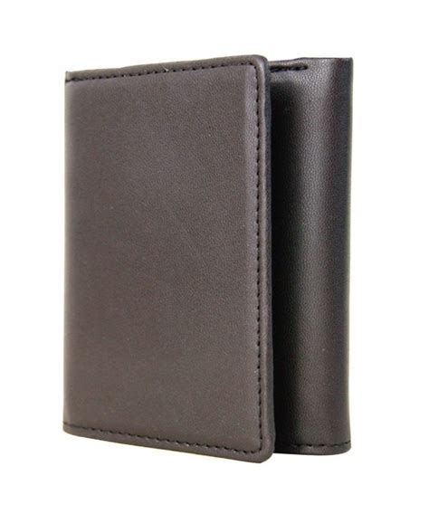 RFID Blocking Leather Trifold Wallets for Men - Coffee - CH12CW5YJB3