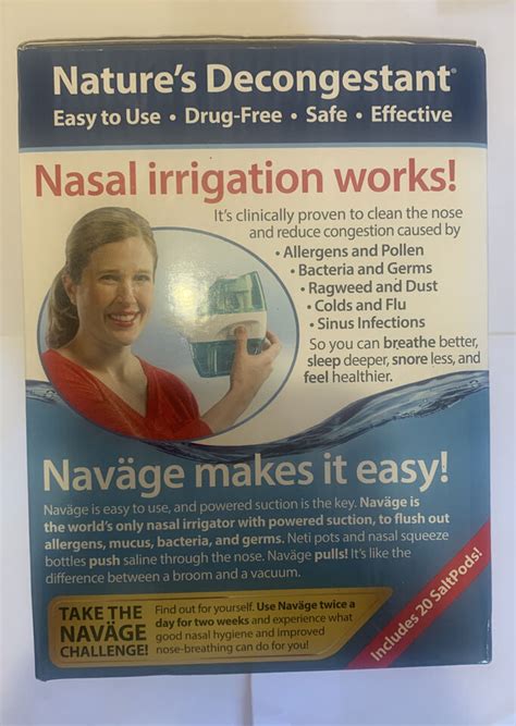 Navage Rsi Nasal Irrigation Basic Bundle Nose Cleaner And Saltpods