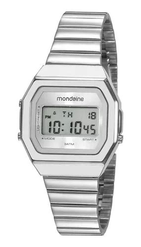 Reloj De Pulsera Mondaine Rel Gio Digital Para Mujer Color Plata