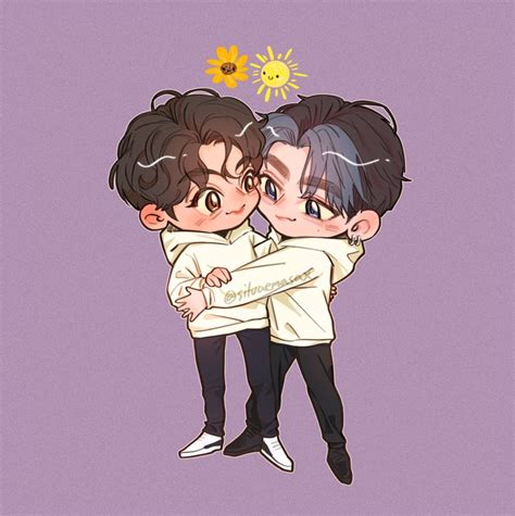 Pin By Virginie Betou On Fan Art MewGulf Chibi Cute Art Cute Gay