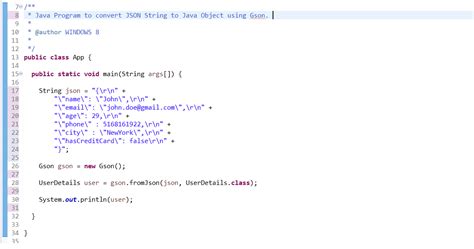 How To Convert Json String To Java Object Gson Json Deserialization