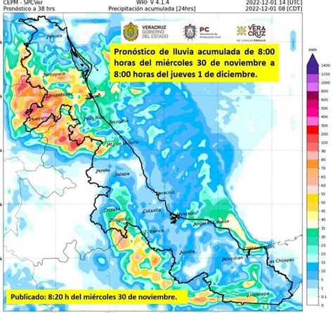 Emite PC Aviso Especial por frente frío en Veracruz