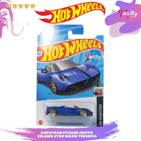 Hot Wheels 17 Pagani Huayra Roadster Biru 23 Lazada Indonesia