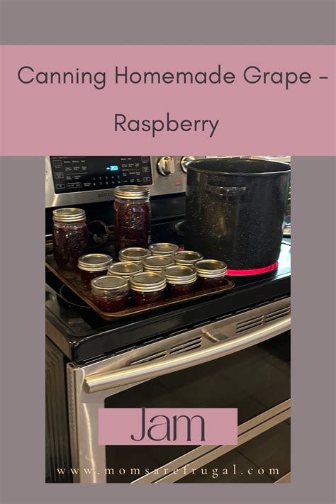 Canning Homemade Grape-Raspberry Jam - Moms are Frugal