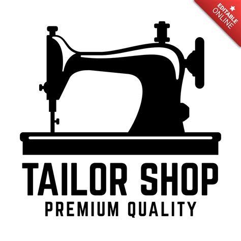 Premium Quality Tailor Shop Logo Design Template Free Design Template