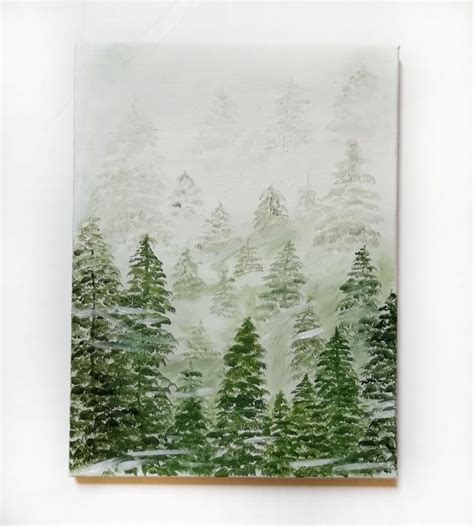 Acrylic Forest painting | Forest painting, Painting, Acrylic painting