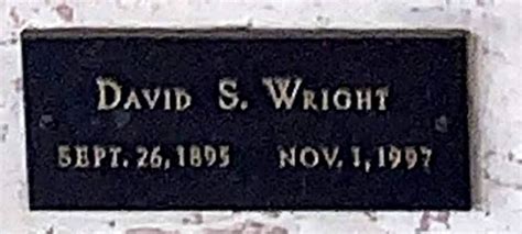 David Samuel Wright (1895-1997) - Find a Grave Memorial