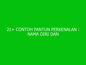 Contoh Pantun Perkenalan Nama Diri Dan Jawabannya Ngelmu