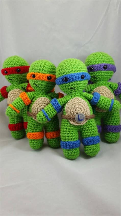 Crochet Teenage Mutant Ninja Turtles Inspired Toy Amigurumi Etsy France