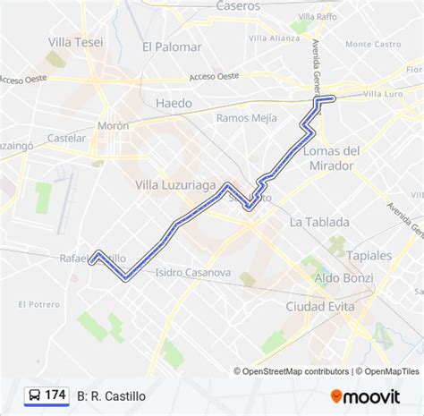 174 Route Schedules Stops And Maps B R Castillo Updated