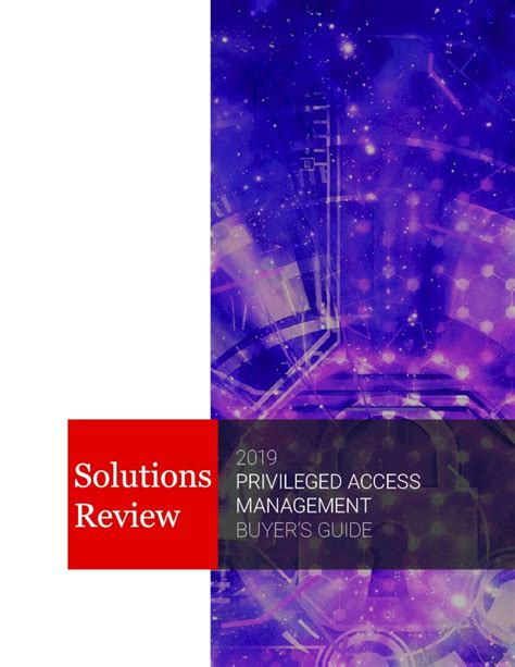 Pdf 2019 Privileged Access Management Buyers Guideenter The