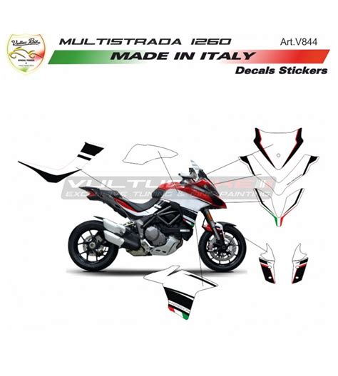 Kit Autocollant Garde Boue Avant Ducati Multistrada