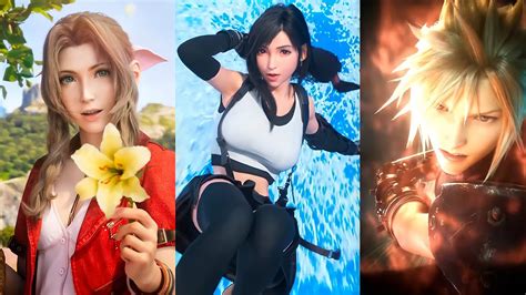 【ffbe】all Ff7 X Ffbe Units Cg Limit Burst Nv Tifa Nv Aerith And Nv