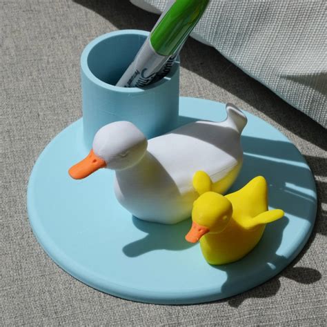 3d Printable Duck Pen Holder By Philippe Barreaud