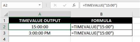 Excel Timevalue Function How To Use