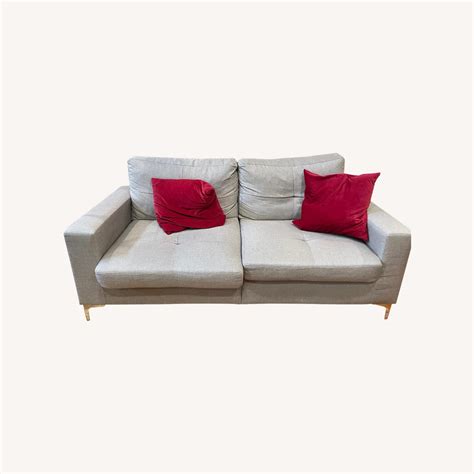 Grey Two Seat Couch - AptDeco