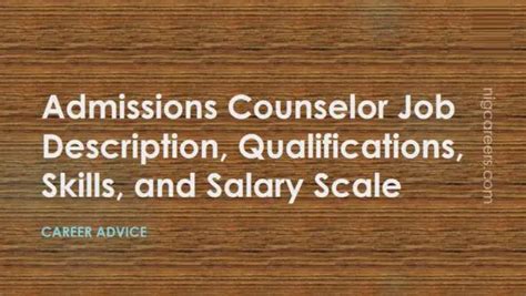 Admissions Counselor Job Description, Skills, and Salary