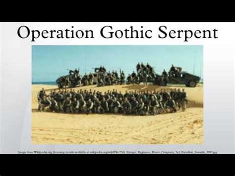 Operation Gothic Serpent - YouTube