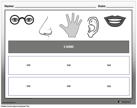 5 Sinnes Arbeitsblätter Kostenlose Sensorische Ausdrucke