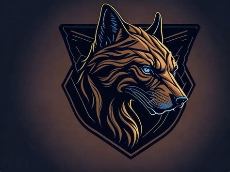 Premium AI Image | Bulldog head isolated on black artwork illustration logo