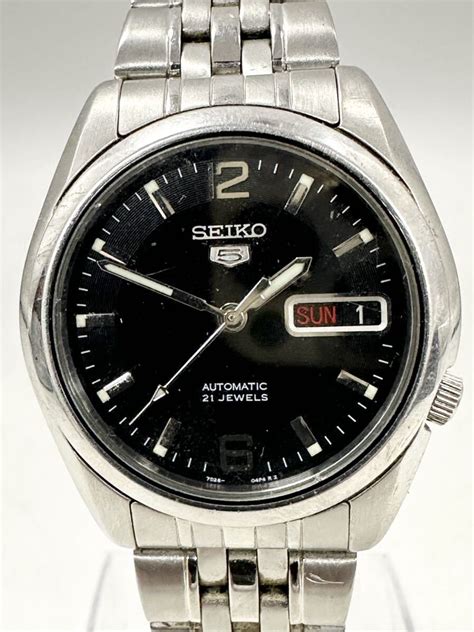 Yahoo オークション 8M26 1円スタート SEIKO 5 AUTOMATIC 21JEWE