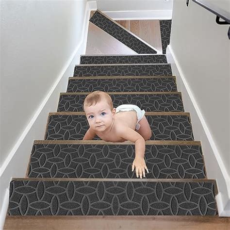 15Pcs Tapis Marchettes D escalier Antidérapant Tapis Escalier pour