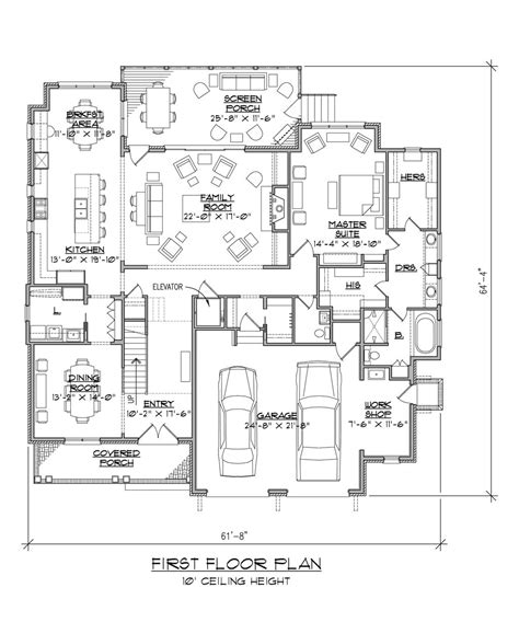 Craftsman Style House Plan 4 Beds 45 Baths 3571 Sqft Plan 1054 38