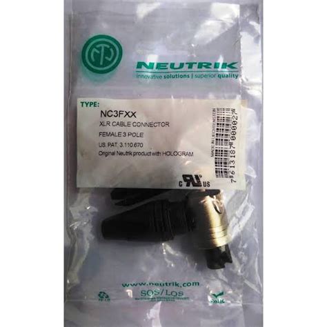 Jual Jack Neutrik Xlr Nc Fxx Original Socket Mic Nc Fxx Canon Di