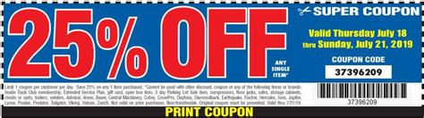 Harbor Freight 25 Off Coupon This Weekend Only