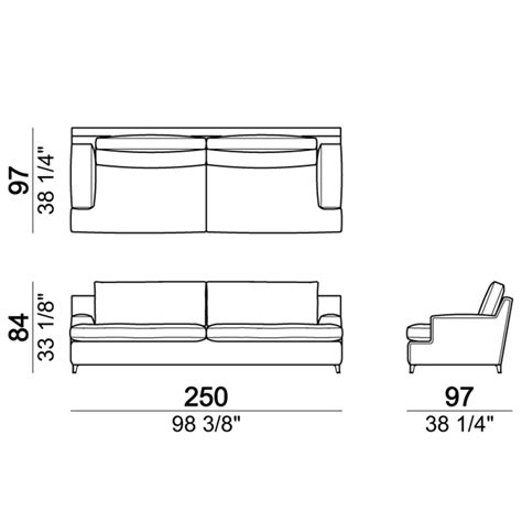 3 Sitzer Sofa Arketipo Malta