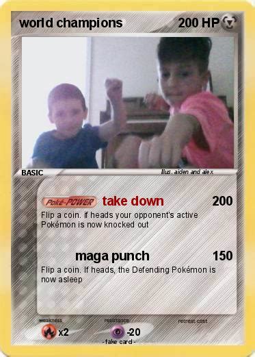 Pokémon world champions 1 1 - take down - My Pokemon Card