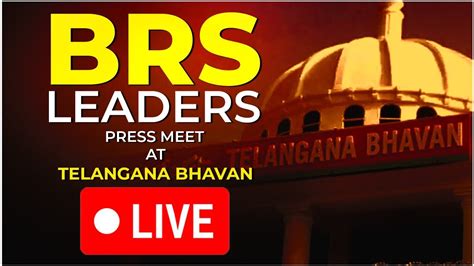 Live Brs Leaders Press Meet At Telangana Bhavan Youtube