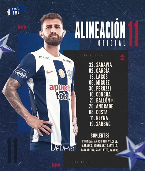 ESPN Perú on Twitter PARTIDAZO Así salen Alianza Lima y Mannucci en