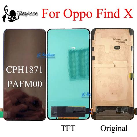 Pantalla Lcd Amoled Tft Negra De Pulgadas Para Oppo Find X Cph