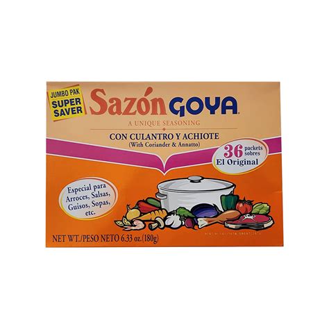 Caja de Sazón Goya con culantro y achiote 36 U Supermarket 23 es