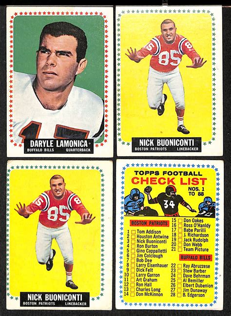 Lot Detail Lot Of 111 1964 Topps Football Cards W Lamonica Rookie Card