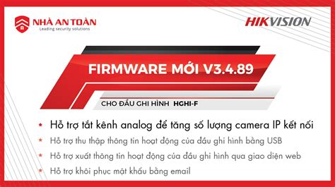 Firmware mới V3 4 89 cho đầu ghi hình HGHI F HIKVISION VIỆT NAM