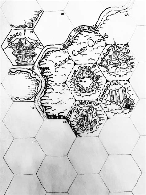 My Fist Time As A Dm And I Am Making This Hex Map As My Players Move Through Krynn Oc Art